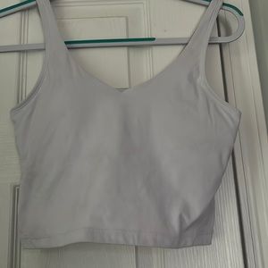 White Athletic Tank Top Women Size S